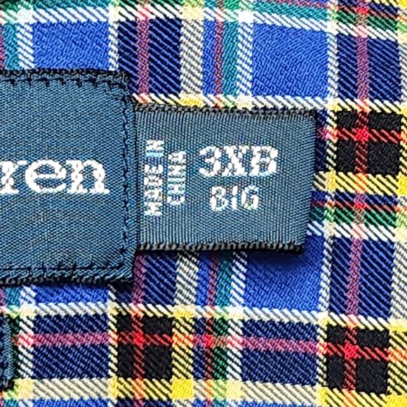 Ralph Lauren Shirt Mens 3XB Big Blue Plaid Classic Fit Button Down Long Sleeve - Picture 13 of 16